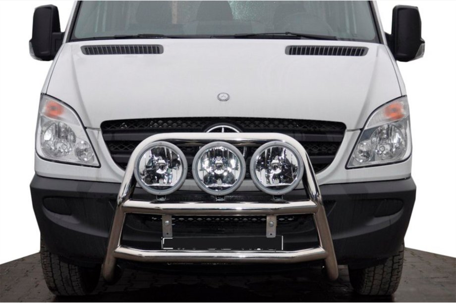 Mercedes Sprinter W906 2006–2018 гг. Высокий кенгурятник WT018 (нержавейка) Image