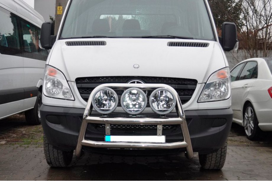 Mercedes Sprinter W906 2006–2018 гг. Высокий кенгурятник WT018 (нержавейка) Фото 2
