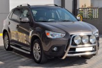 Mitsubishi ASX 2010-2023 гг. Кенгурятник WT018 (нержавейка) фото 3