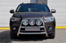 Mitsubishi ASX 2010-2023 гг. Кенгурятник WT018 (нержавейка) фото 1