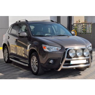 Кенгурятник WT018 (нержавейка) Mitsubishi ASX 2010-2023 гг. фото 3