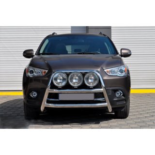 Кенгурятник WT018 (нержавейка) Mitsubishi ASX 2010-2023 гг. фото 1