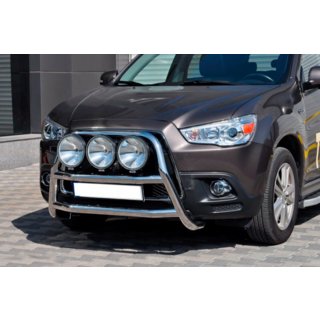 Кенгурятник WT018 (нержавейка) Mitsubishi ASX 2010-2023 гг. фото 2