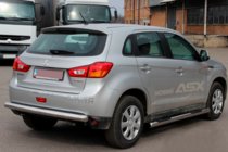Mitsubishi ASX 2010-2023 гг. Боковые трубы BB002 (2 шт., нержавейка) фото 4