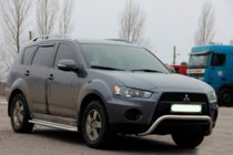 Mitsubishi Outlander 2006-2012 гг. Кенгурятник WT007 (нержавейка) фото 3