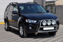 Mitsubishi Outlander 2006-2012 гг. Кенгурятник WT018 (2010-2012, нерж.) фото 2