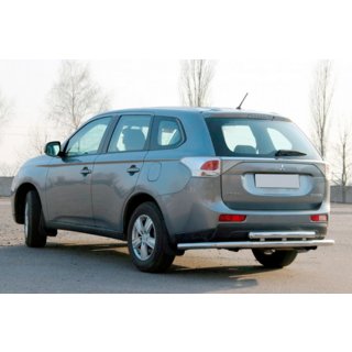 Задняя дуга AK004 Нержавейка Mitsubishi Outlander 2012-2021 гг. фото 1