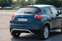 Nissan Juke 2010-2019 гг. Задняя дуга AK007 (нерж сталь) фото 1