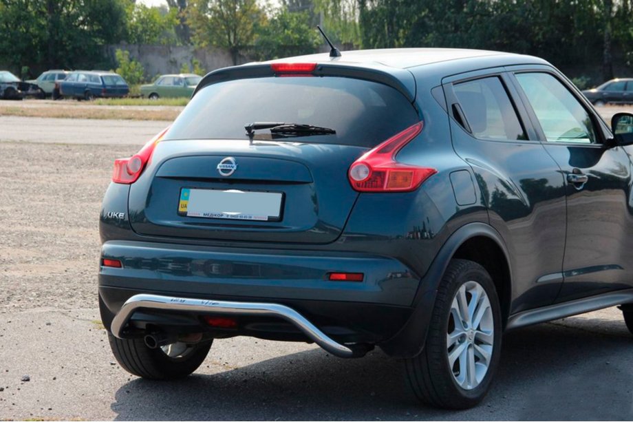 Nissan Juke 2010-2019 гг. Задняя дуга AK007 (нерж сталь) Image