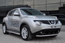 Nissan Juke 2010-2019 гг. Боковые трубы Ø60 (2 шт., Нержавейка) фото 3