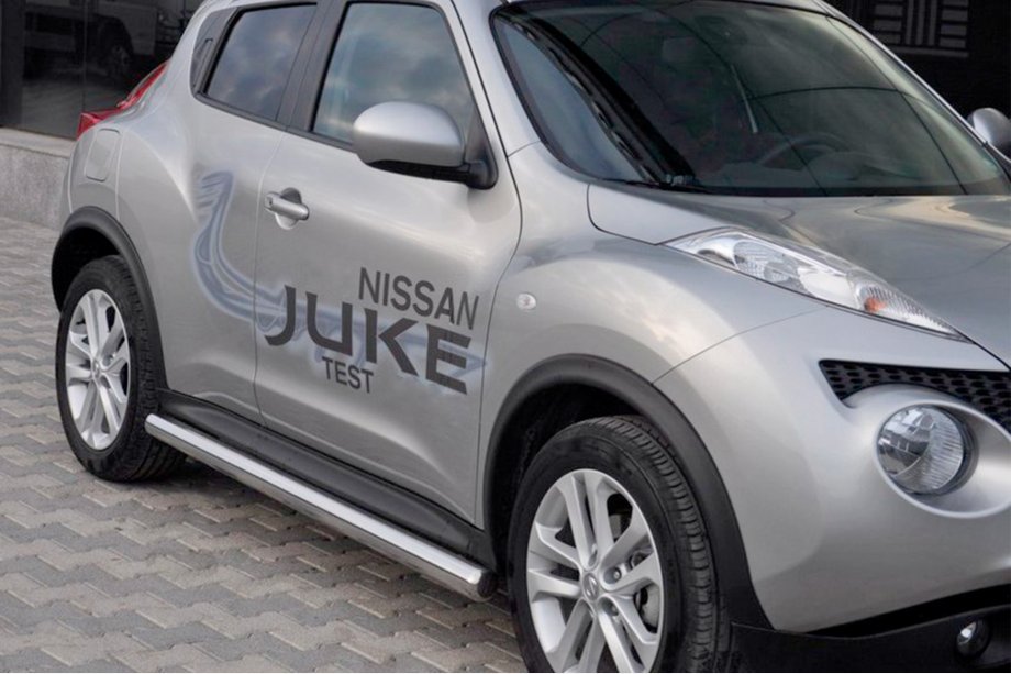 Nissan Juke 2010-2019 гг. Боковые трубы Ø60 (2 шт., Нержавейка) Image