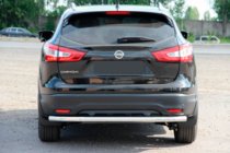 Nissan Qashqai 2014-2021 гг. Задняя дуга AK002 (нержавейка) фото 1
