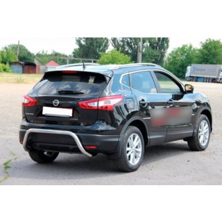 Задняя дуга AK007-1 (нержавейка) Nissan Qashqai 2014-2021 гг. фото 1
