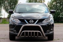 Nissan Qashqai 2014-2021 гг. Кенгурятник WT002 (Нержавейка) фото 1