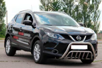Nissan Qashqai 2014-2021 гг. Кенгурятник WT002 (Нержавейка) фото 3