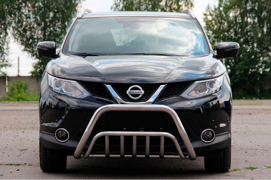Nissan Qashqai 2014-2021 гг. Кенгурятник WT002 (Нержавейка) Image