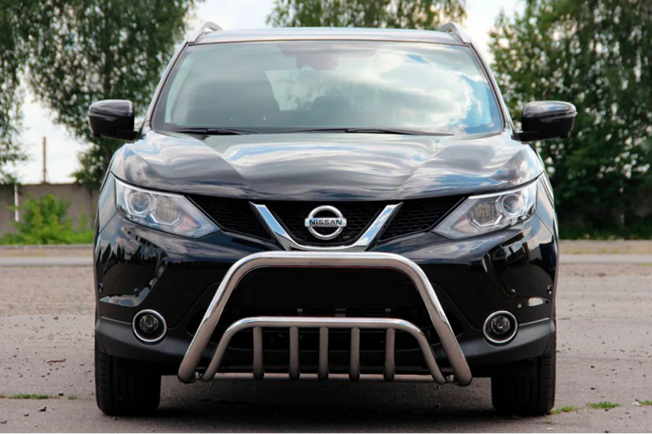 Nissan Qashqai 2014-2021 гг. Кенгурятник WT002 (Нержавейка) Image