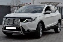 Nissan Qashqai 2014-2021 гг. Защита переднего бампера WT018 (нержавейка) фото 3