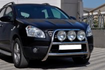 Nissan Qashqai 2010-2014 гг. Кенгурятник WT018 (нержавейка) фото 2