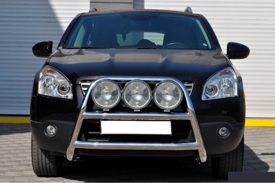 Nissan Qashqai 2010-2014 гг. Кенгурятник WT018 (нержавейка) Image