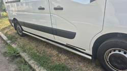 Nissan NV400 2010-2024 гг. Боковые трубы BB002 (2 шт., нержавейка) фото 5
