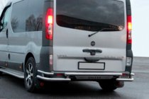 Nissan Primastar 2002-2014 гг. Задняя Защита AK-Special (Нержавейка) фото 1