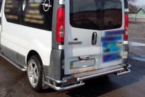 Nissan Primastar 2002-2014 гг. Задняя Защита AK-Special (Нержавейка) фото 6