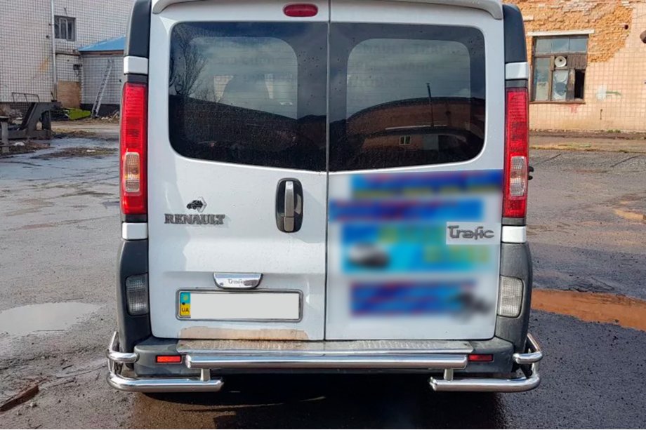 Nissan Primastar 2002-2014 гг. Задняя Защита AK-Special (Нержавейка) Фото 4