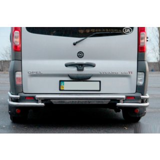 Задняя Защита AK-Special (Нержавейка) Opel Vivaro 2001–2015 гг. фото 3