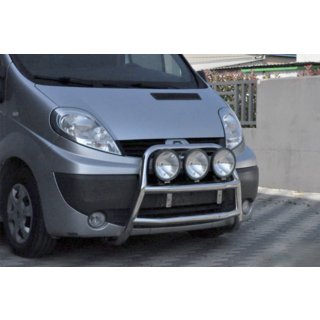 Кенгурятник WT018 (нержавейка) Nissan Primastar 2002-2014 гг. фото 3