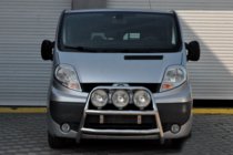 Renault Trafic 2001–2015 гг. Кенгурятник WT018 (нержавейка) фото 3