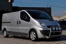 Renault Trafic 2001–2015 гг. Кенгурятник WT018 (нержавейка) фото 2