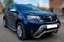 Renault Duster 2008–2017 гг. Кенгурятник ST011 (нержавейка) фото 2