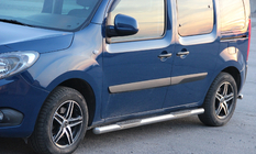 Mercedes Citan 2013-2021 гг. Боковые трубы (2 шт., нержавейка) фото 1