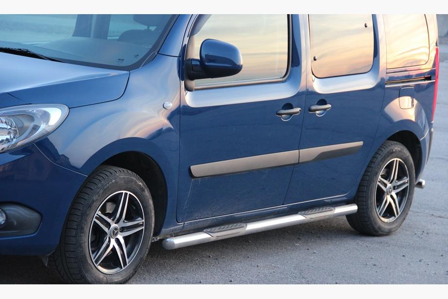 Mercedes Citan 2013-2021 гг. Боковые трубы (2 шт., нержавейка) Image
