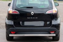 Renault Scenic/Grand 2009-2016 гг. Задняя дуга AK002 (нержавейка) фото 3