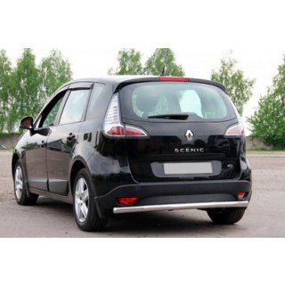 Задняя дуга AK002 (нержавейка) Renault Scenic/Grand 2009-2016 гг. фото 1