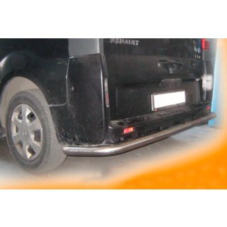Задняя Защита AK005 (Нержавейка) Nissan Primastar 2002-2014 гг. фото 2