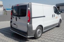 Opel Vivaro 2001–2015 гг. Задняя Защита AK005 (Нержавейка) фото 1