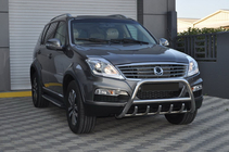 SsangYong Rexton I 2001-2017 гг. Кенгурятник WT003 (нержавейка) фото 4