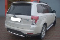 Subaru Forester 2008-2013 гг. Задняя дуга AK002 (нержавейка) фото 2
