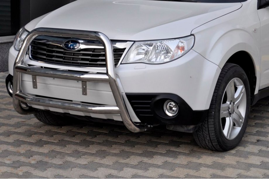 Subaru Forester 2008-2013 гг. Кенгурятник WT018 (нержавейка) Фото 2