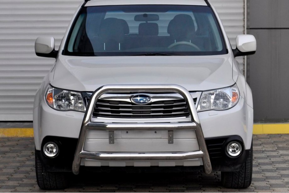 Subaru Forester 2008-2013 гг. Кенгурятник WT018 (нержавейка) Фото 4