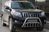 Toyota Land Cruiser Prado 150 2009-2023 гг. Кенгурятник WT002 (Нержавейка) фото 1