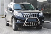 Toyota Land Cruiser Prado 150 2009-2023 гг. Кенгурятник WT002 (Нержавейка) фото 3