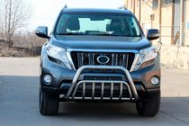 Toyota Land Cruiser Prado 150 2009-2023 гг. Кенгурятник WT002 (Нержавейка) фото 5