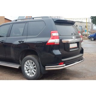 Задняя дуга AK005-2 (нержавейка) Toyota Land Cruiser Prado 150 2009-2023 гг. фото 4