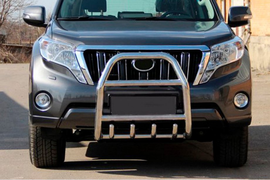 Toyota Land Cruiser Prado 150 2009-2023 гг. Кенгурятник QT007 (нержавейка) Image