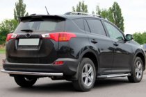 Toyota Rav 4 2013-2018 гг. Задняя дуга AK002 (нержавейка) фото 1