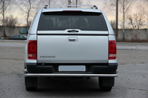 Volkswagen Amarok 2010-2022 гг. Задняя защита AK005-2 (2 шт., нержавейка) фото 3